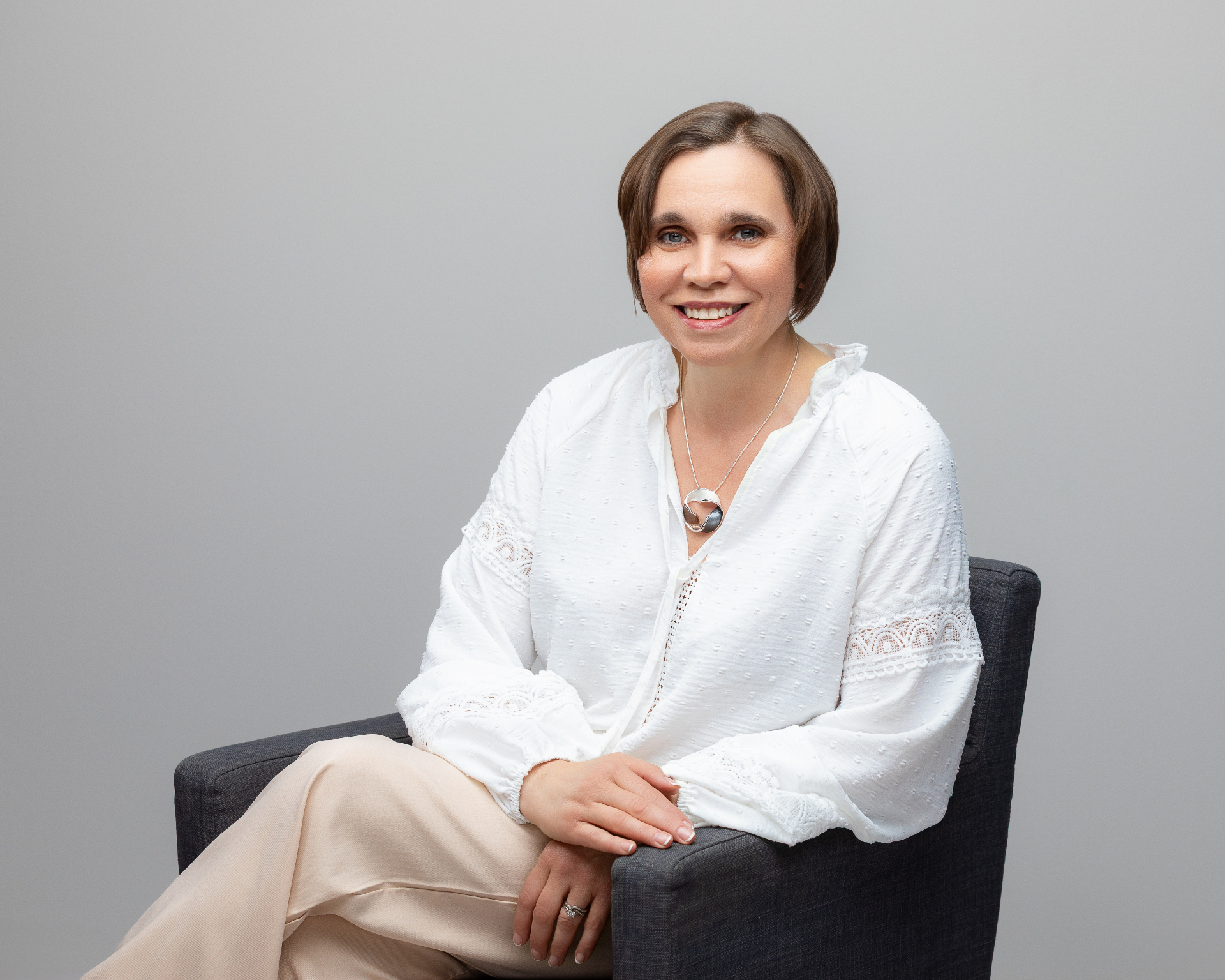 Portrait of Sandra Burkholder, Realtor and founder of Wayfaring Lancaster